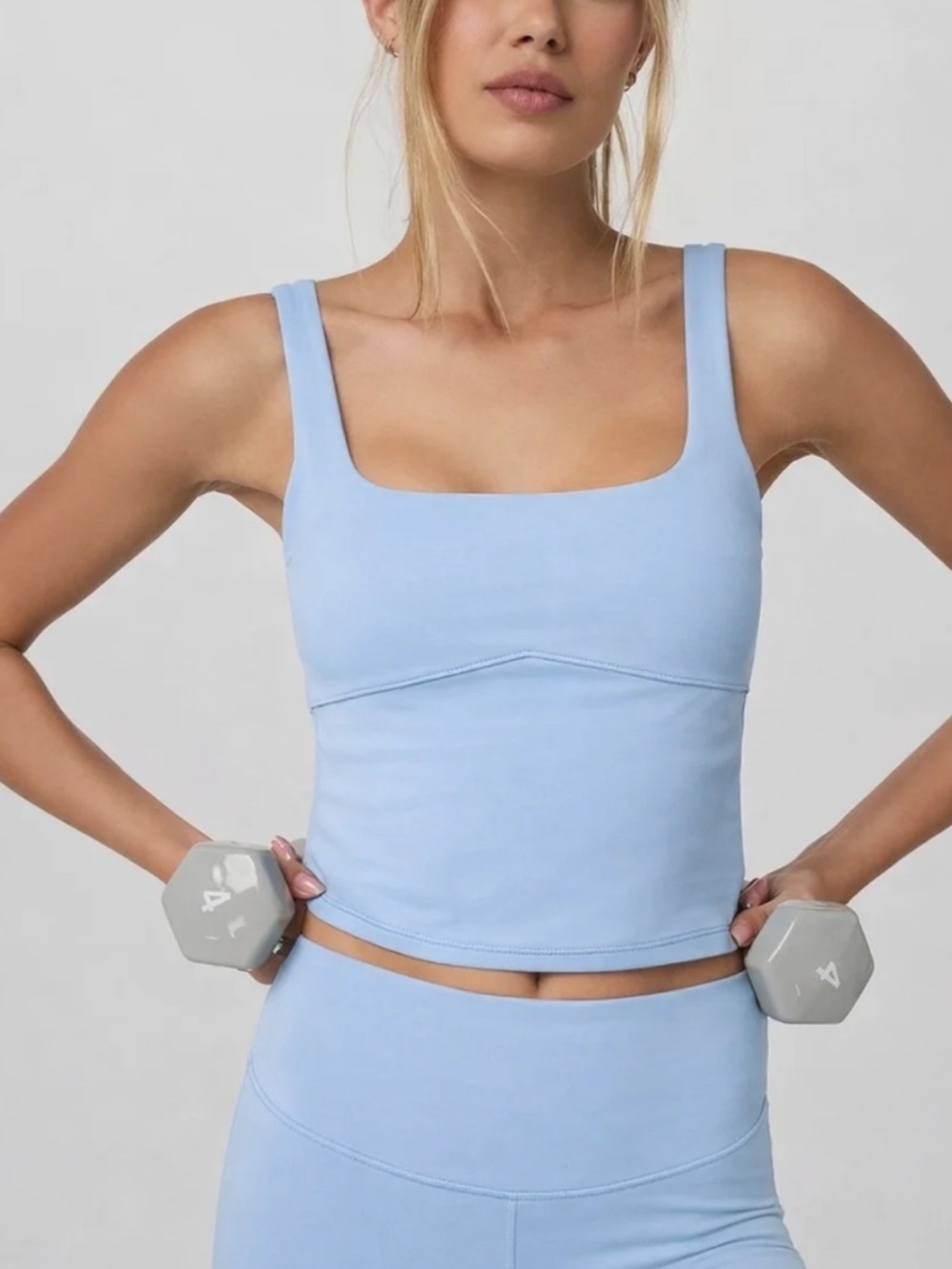 NWT Vuori All The Form Support Tank- light blue size xs